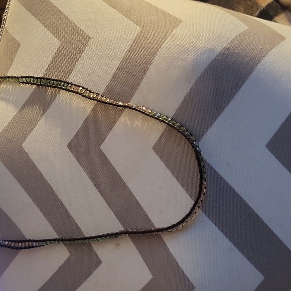 Crystal beaded twined in leather...awesome piece...Bella ryann - Picture 2 of 10